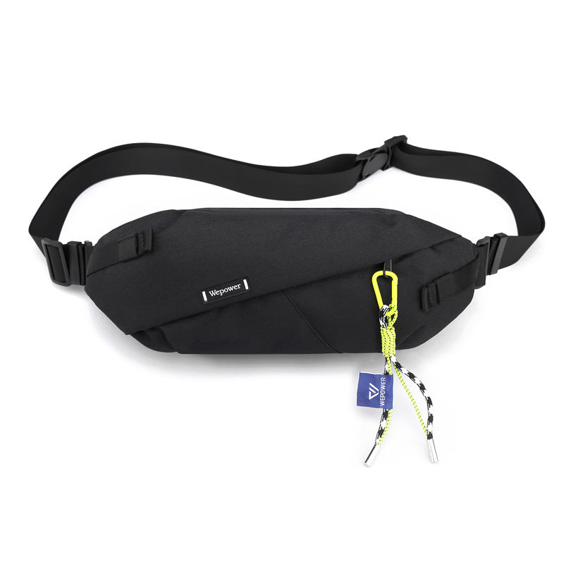 New Hong Kong wind locomotive color matching cycling bag outdoor travel fanny pack versatile mobile phone messenger bag travel commuter fanny pack
