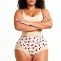 [moon printing] corset body shaping butt tight shaping pants triangle butt lifting belly tightening corset panties women's high waist