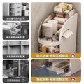 Bathroom slit storage cabinet drawer type toilet narrow slit storage cabinet plastic bathroom slit cabinet ultra-narrow narrow side cabinet