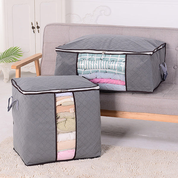 Storage bag Large capacity finishing bag Quilt clothes moving packing bag Non-woven folding quilt storage bag