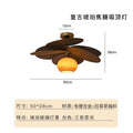 French rattan magic bean chandelier retro bedroom study dining room lamp japanese style b&b living room medieval style ceiling lamp
