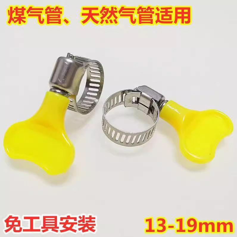 Throat hoop Pipe hoop Stainless steel tightener Clamp Water pipe buckle Fixed pipe clamp Pipe clamp Gas pipe buckle ring Clamp live hoop