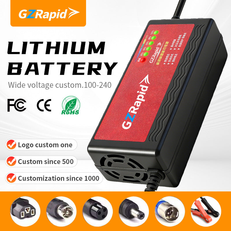 Electric vehicle charger 48v 60v 72v 12ah 20ah with automatic power-off and pulse repair function for electric bikes