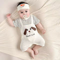 Baby onesie, breathable cartoon romper, infant summer lightweight clothing, short-sleeved outerwear, crawling suit, cartoon crawling suit