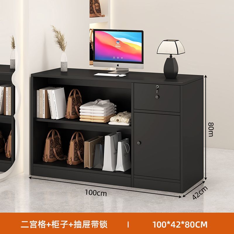 Bar counter, cashier counter, small casual modern convenience store, milk tea shop, reception desk, hair salon, clothing store counter, front desk
