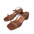 Spanish one-strap buckle 2025 spring new arrival black fashion european and american casual high heel open toe sandals women's shoes square toe