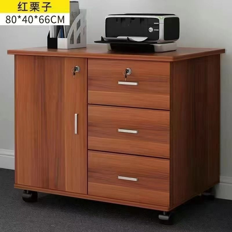 Office file cabinet with lock, storage cabinet, drawer storage cabinet, low cabinet, movable storage cabinet, balcony storage cabinet