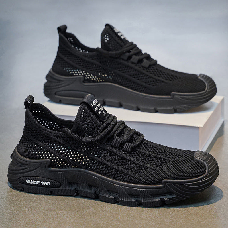 Men's summer lightweight mesh breathable sneakers - casual running shoes with soft soles, lightweight, trendy work shoes