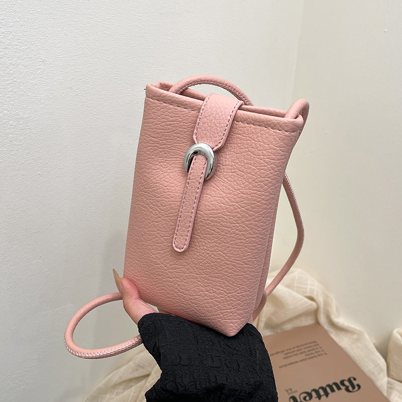 Foreign order advanced sense simple small bag women 2025 new spring and summer casual lightweight shoulder messenger bag mobile phone bag