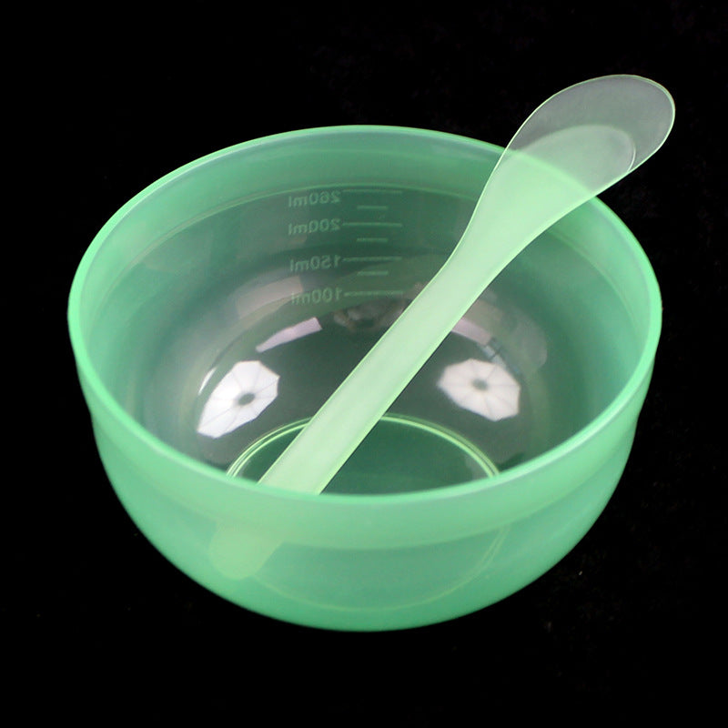 Beauty mask tool set #5: mask bowl + mixing spoon & spatula, makeup bowl, beauty supplies, spa mask mixing bowl set