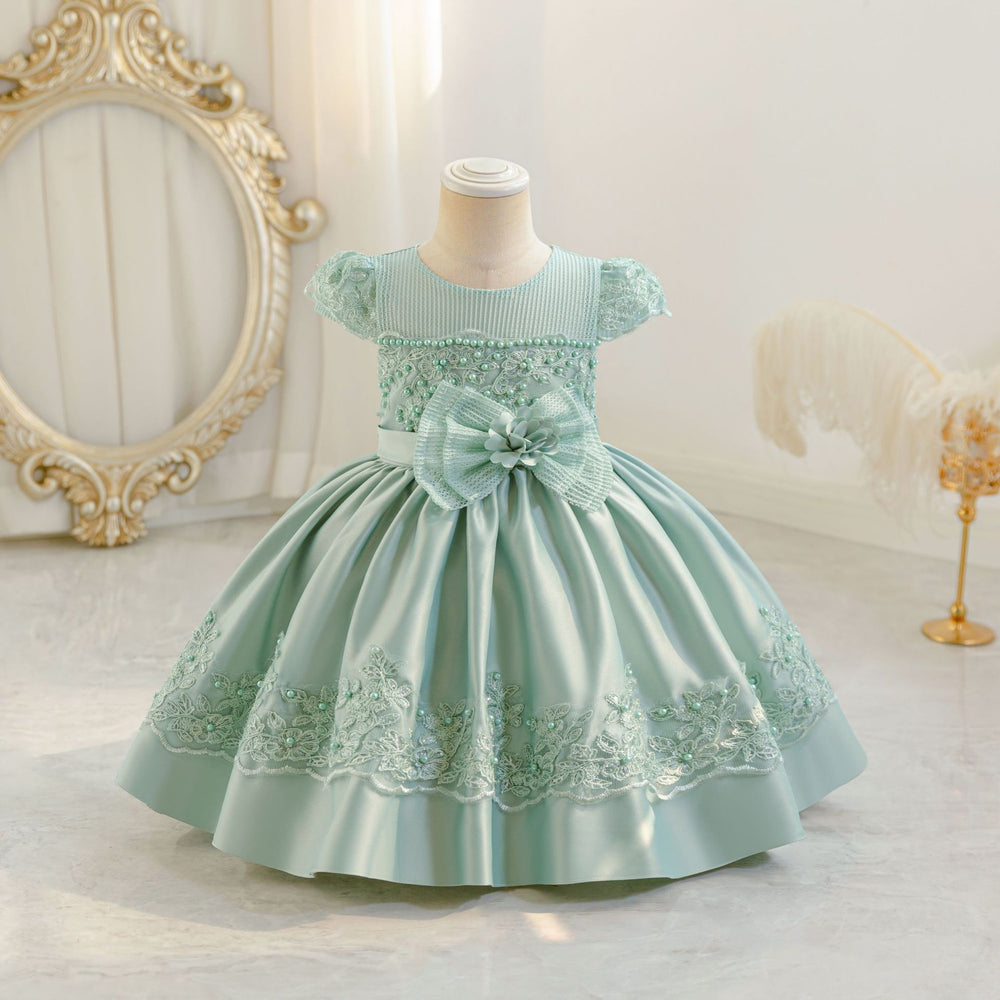 Exportnew arrival kidslace dress section cloth princess dress baby girl first birthday dress baby dress