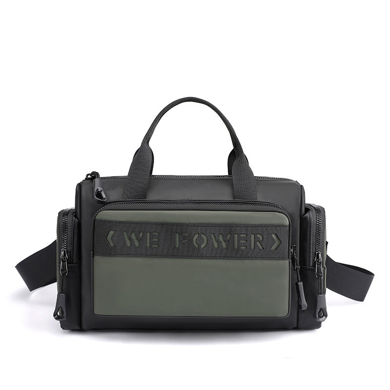 New men's trendy shoulder bag casual portable messenger bag outdoor sports messenger bag business briefcase wholesale