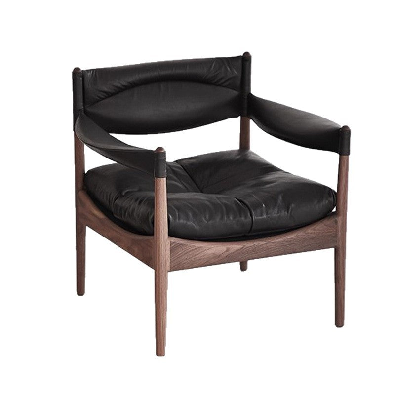 Nordic single sofa chair designer hunting chair medieval style living room casual guest chair hotel guest room solid wood chair