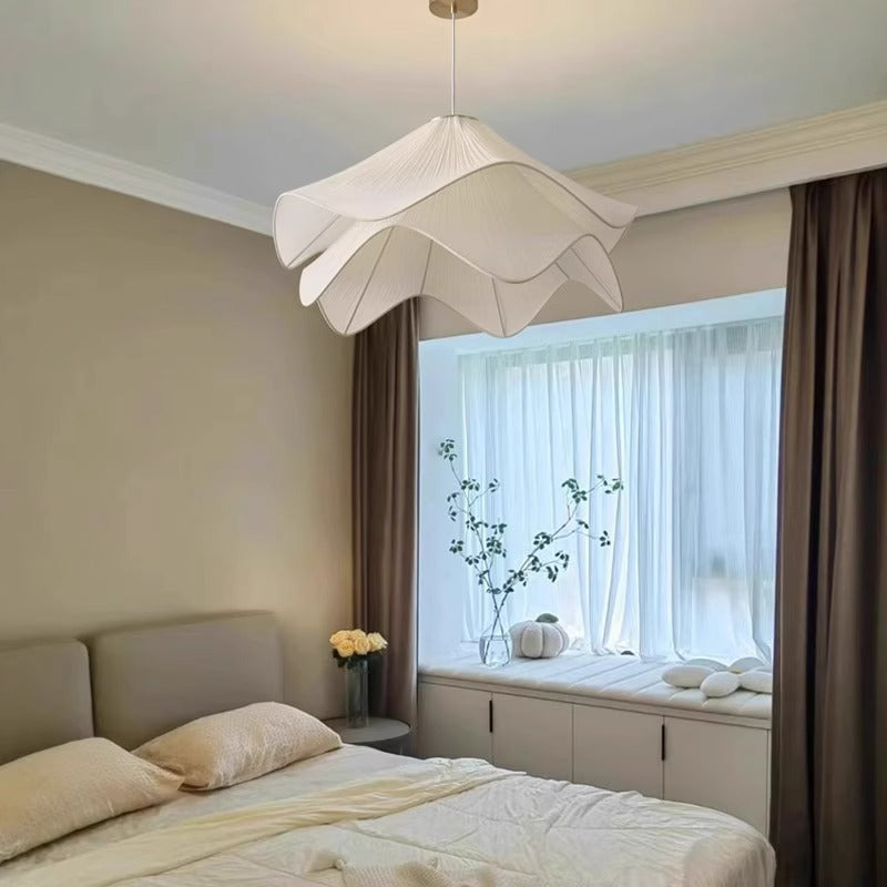 French chandelier, living room light, main light, bedroom light, advanced sense, Nordic cream style, simple and warm romantic master bedroom lighting