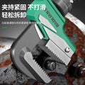 Baolian pipe wrench right angle wrench large opening multi-function universal f-type pipe wrench throat pliers for home quick water pipe pliers