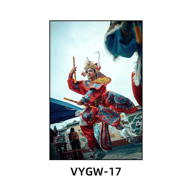 Chaoshan English song and dance decorative painting restaurant hotel box ethnic characteristics traditional culture hanging painting hot pot shop mural