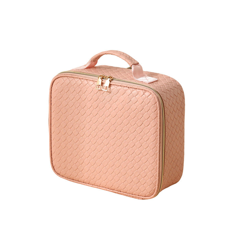 Beilian large-capacity cosmetic bag portable travel high-value cosmetic case with mirror classification cosmetic storage box