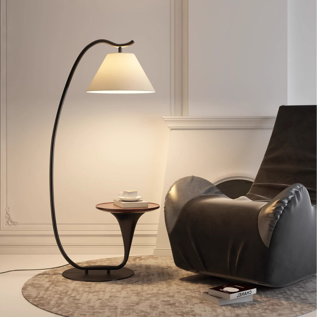 Villa bedside living room sofa corner floor lamp minimalist designer advanced sense creative vertical fishing table lamp