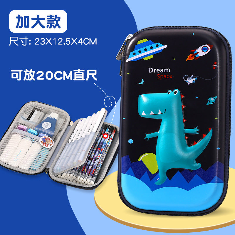 Factory direct sales new arrivaleva stationery box wholesale primary school students enlarged capacity anti-fall pencil box portable storage