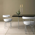Bauhaus nordic dining chair light luxury stainless steel chair medievalcasual designer negotiation conference office chair back chair