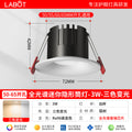 Led mini downlight, recessed, cutout 5cm/6cm (50/55/60/65mm), for living room ceiling, home use