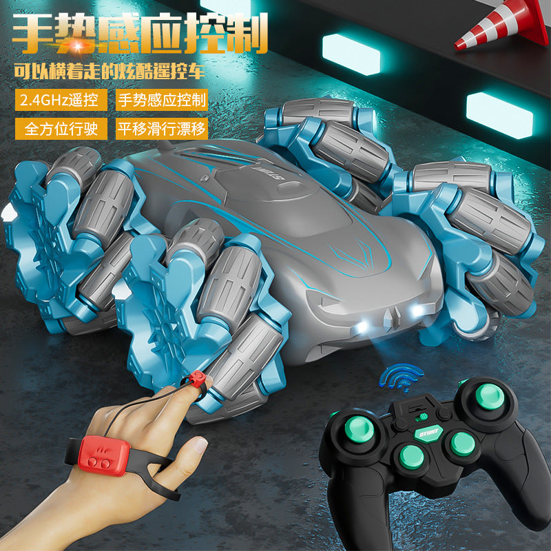 hot-selling double-sided stunt drift climbing alloy electric off-road vehicle dump truck four-wheel drive boy toy