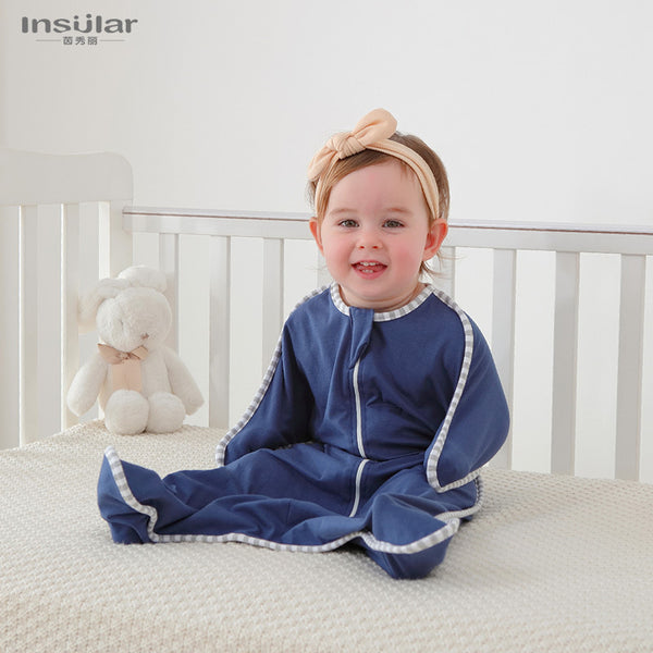 Yinxiuli baby anti-jump swaddle towel baby breathable cotton elastic swaddle towel sleeping bag 0-9 months
