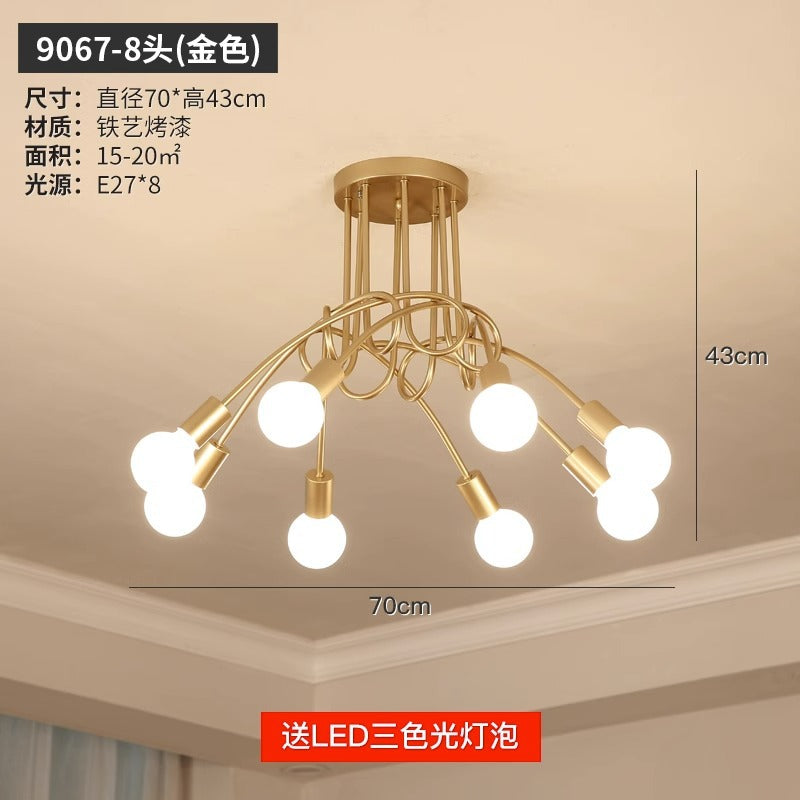 export european style living room chandelier post-modern casual three-head dining room master bedroom for home high-end scandinavian lamps
