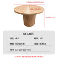 Custom solid wood veneer dining table - extendable, foldable, light luxury style - ideal for export, restaurants, and home use - mdf round table, minimalist dining table