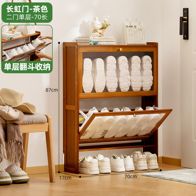 Simple shoe rack household door multi-layer with door dust-proof entry shoe rack shoe cabinet high vertical integrated storage rack