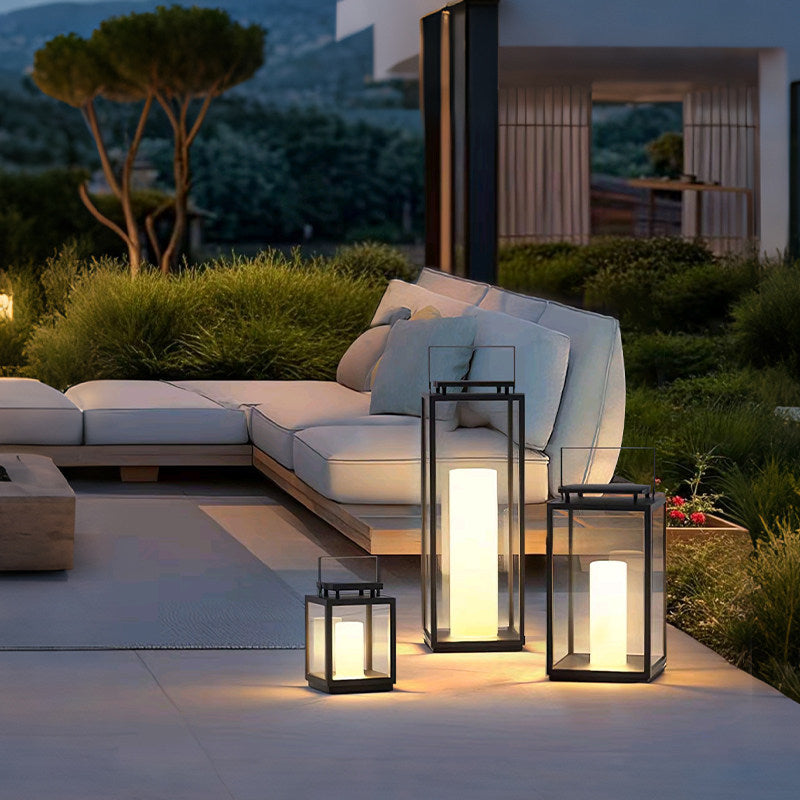 Outdoor villa garden floor lamp solar powered lawn light patio lamp waterproof portable table lamp yard atmosphere light