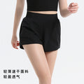 European and american new arrival loose quick-dry athletic shorts women's summer outerwear 3/4 length running cycling double-layer shorts wholesale