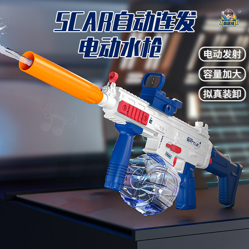 new arrivalscar black technology continuous electric water gun kidssummer fully automatic water spray water gun toy