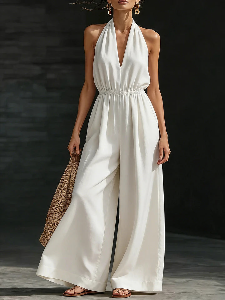 summer new arrivals: european and american style women's clothing - designer, chic, and fashionable. french-inspired v-neck halter tank top for work and casual wear