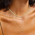 Versatile layered necklace for cross-border e-commerce: european and american fashion, exquisite stainless steel choker, women's jewelry wholesale