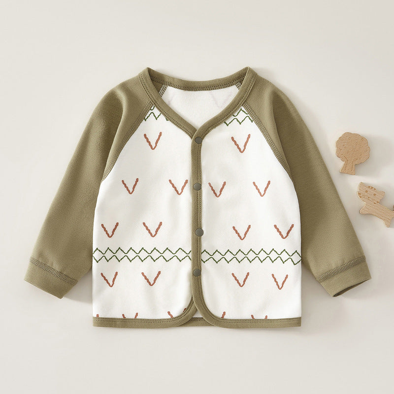 Babylon top pure cotton cardigan boy girl small child outing baby small outweareasiest for match super cute