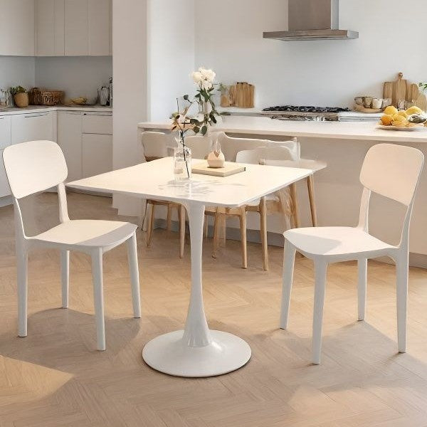 Household medieval style dining table milk tea shop commercial coffee table reception negotiation table slate tulip square table coffee table