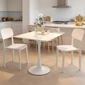 Household medieval style dining table milk tea shop commercial coffee table reception negotiation table slate tulip square table coffee table