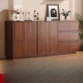 Solid wood sideboard floor-standing wall storage cabinet living room tea cabinet kitchen storage cabinet for homecasual storage cabinet