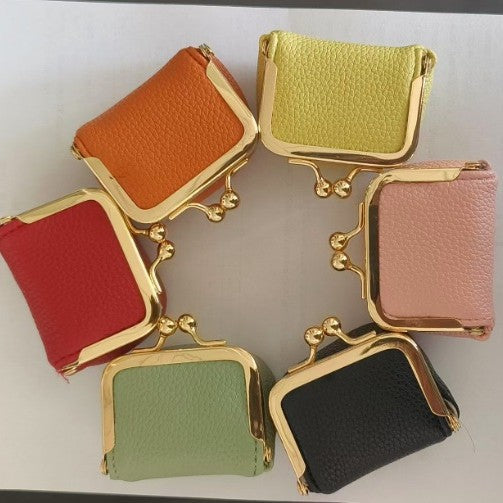 New PU Small Gold Bag Diamond Ring Jewelry Bag Mini Ring Necklace Earrings Jewelry Box Coin Change Bag