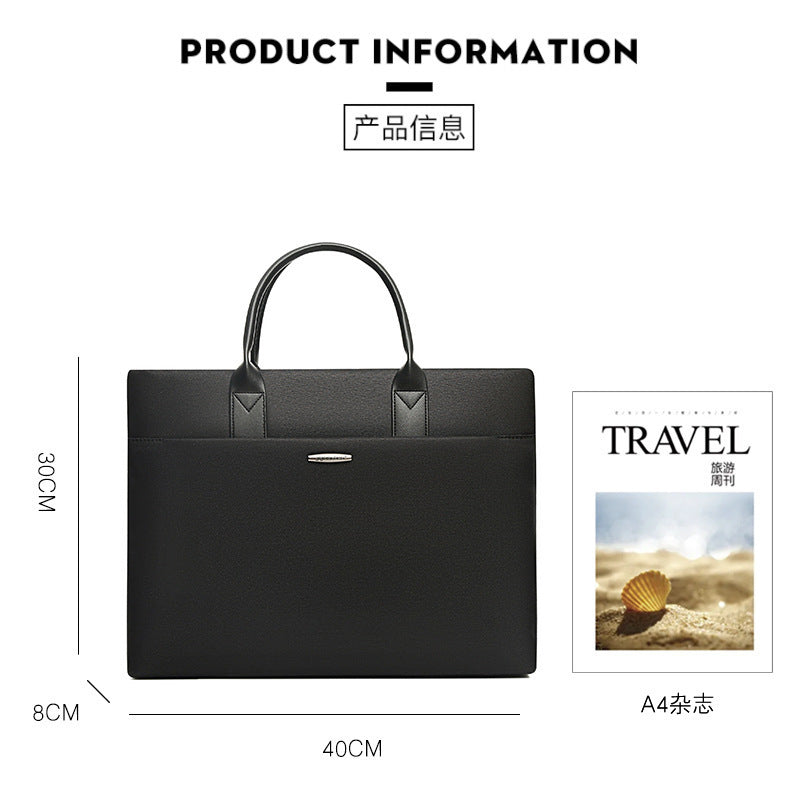 Self-Youxin 339 Oxford cloth file bag tote bag business men's large-capacity meeting briefcase custom logo