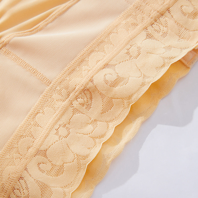 new arrival tummy control butt lift lace non-slip lace corset body shaping tight mid-waist body shaping underwear