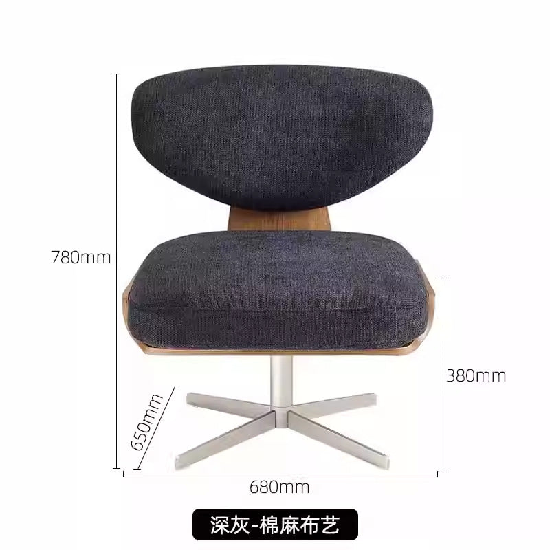 Modern minimalist sofa chair living room leisure chair conference casual single chair sofa simple fabric single chair office chair