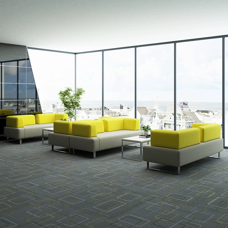 Office business reception combination sofa set - casual area, clothing store, minimalist modern office sofa, three-seater