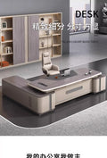 Boss desk office desk casual modern president manager desk supervisor table and chair combination light luxury executive desk office furniture