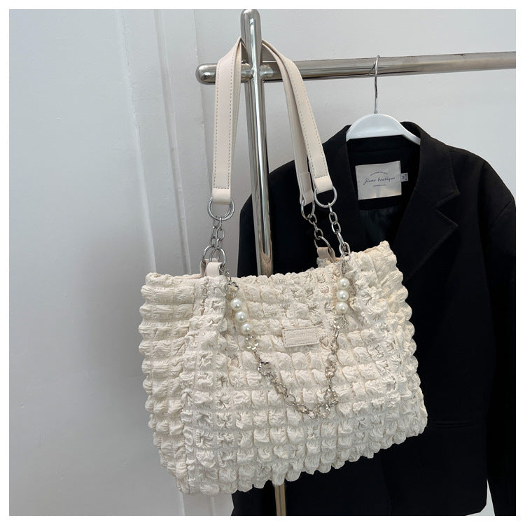 Cross-border high-end large-capacity bag women's 2025 new trendy fashion shoulder bag underarm bag versatile tote bag