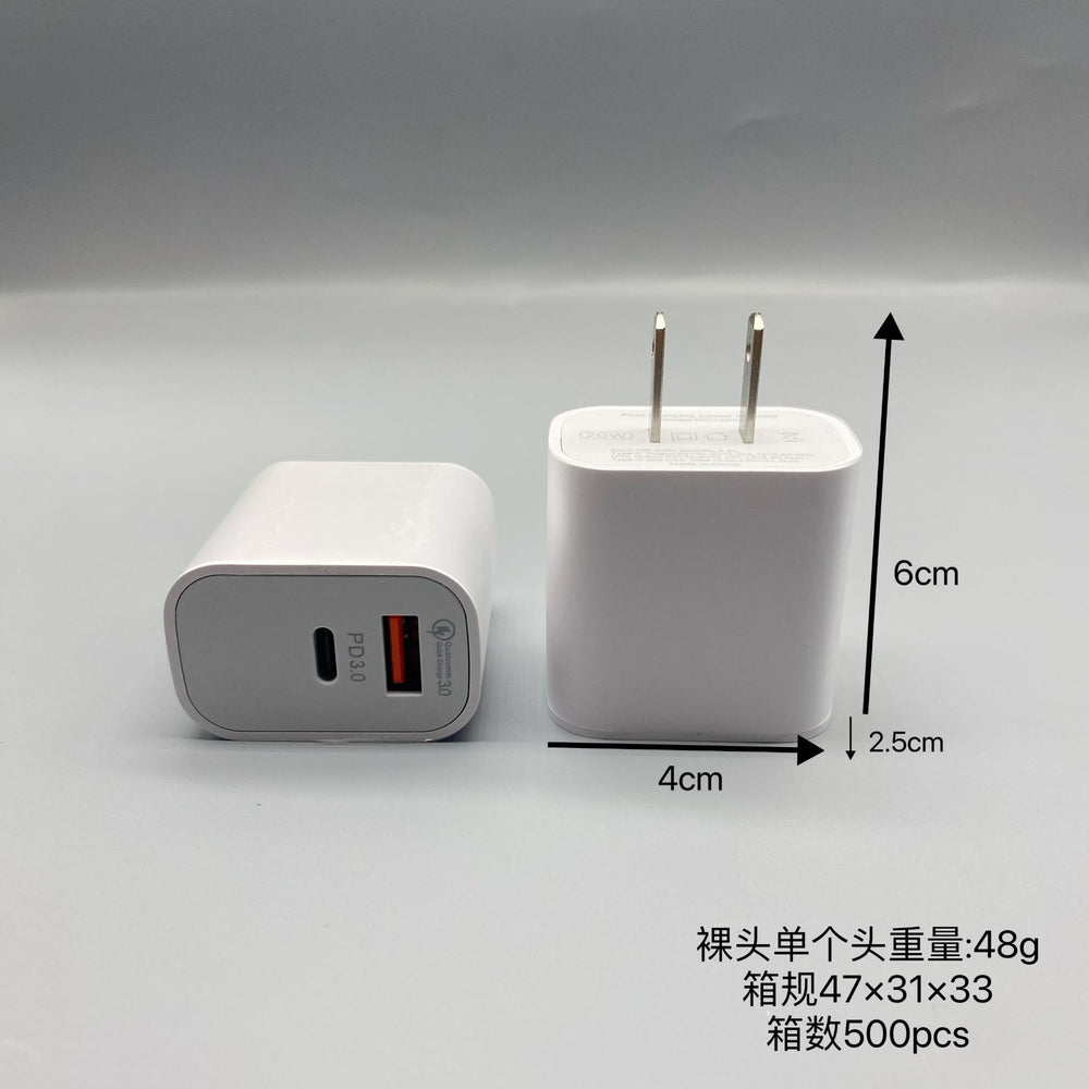pd20w fast charging head suitable for apple charger set a+c dual-port charger european, american, australian and british regulations wholesale