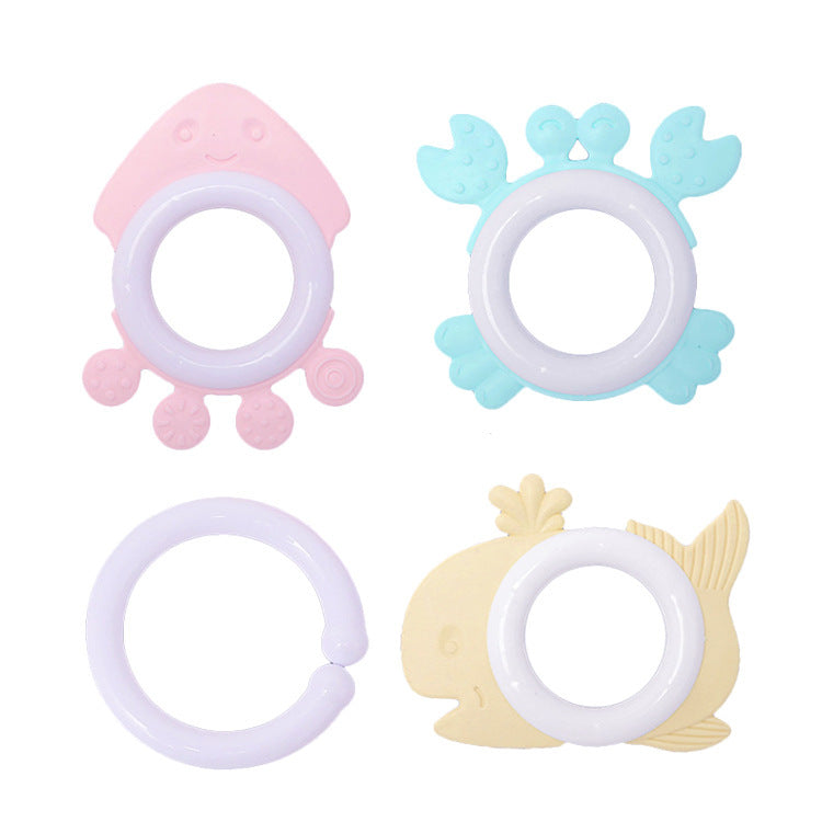 Baby claw ball rattle fitness soft glue hand rattle, baby toothpaste infants and toddlers 0-1 years old educational toys wholesale