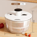 Multifunctional press dehydrator for home vegetable salad drying dehydrator large capacity rotate drain basket vegetable basin