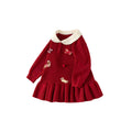 Girls' christmas dress  new style baby girl birthday party first birthday dress children's thickened skirt